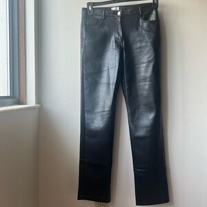 Wilfred Faux Leather Pants Size 4
